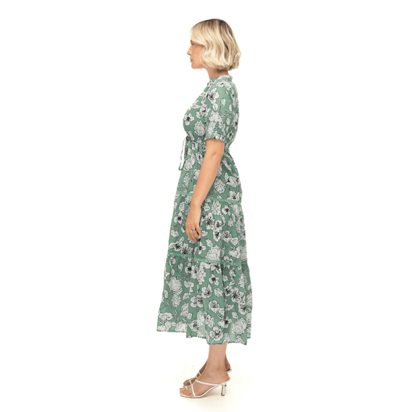 Christina DRESSGREEN FLOWER2